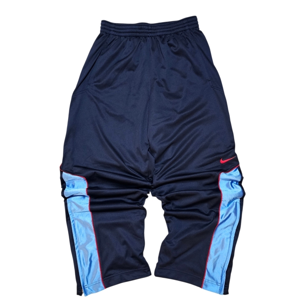 Vintage Y2k Nike Track Pants with Light Blue Side Panels
